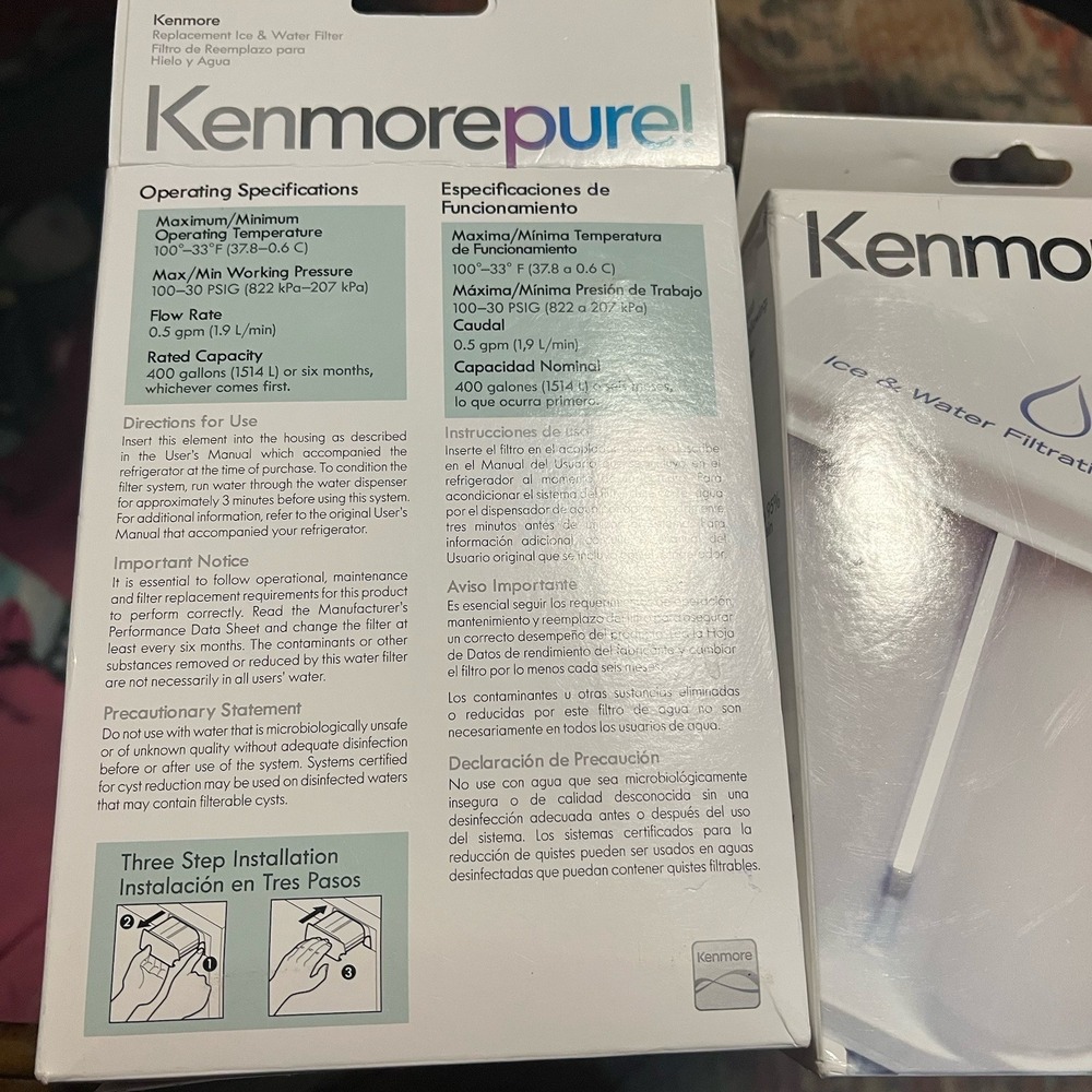 Kenmore 9911 Refrigerator Fridge Ice Water Filter Fits Frigidaire WF2CB Lot Of 2 - Picture 4 of 5